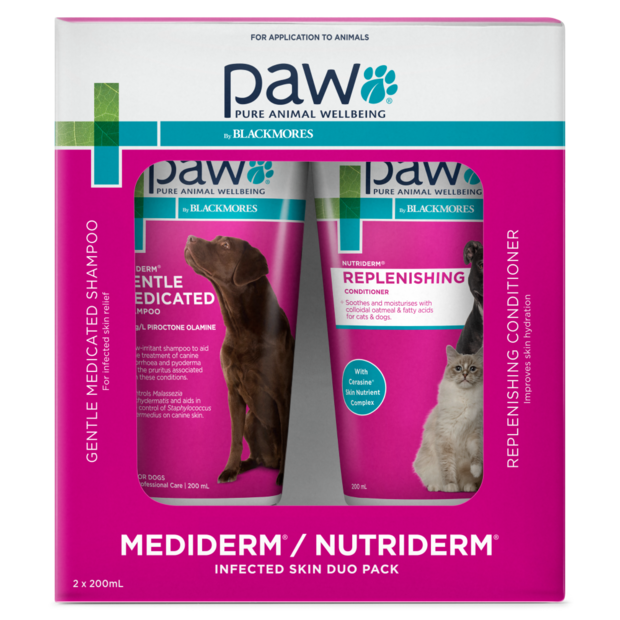 Blackmores: Paw – Infected Skin Duo Pack Shampoo & Conditioner